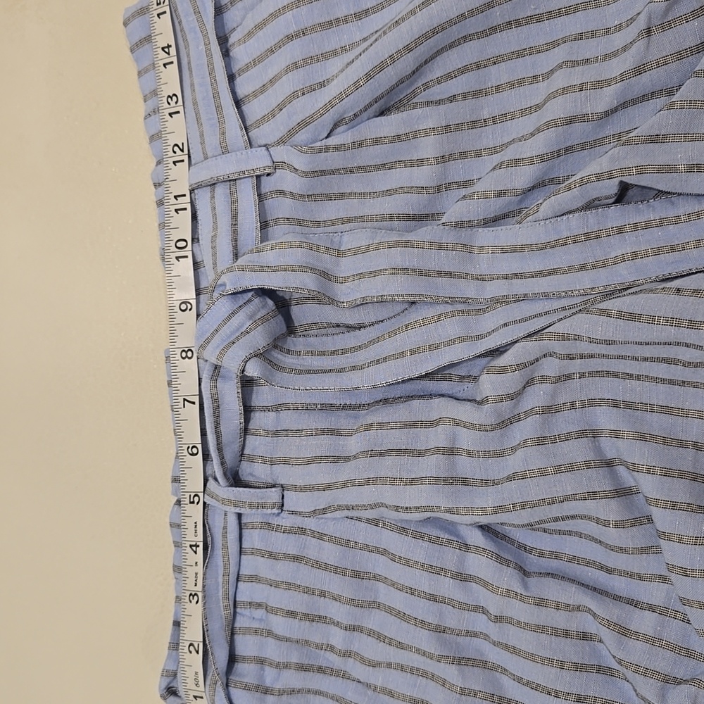 Loft Striped Blue and Grey Women's Shorts - Picture 10 of 15